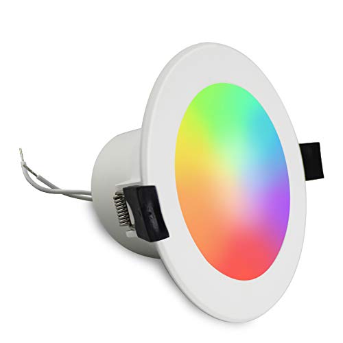 BENEXMART Zigbee 3.0 Smart LED 2,5 Zoll 7W Downlight RGBCW Arbeiten Sie direkt mit Tuya Voice Control von Alexa Echo Plus (2,5 Zoll 7W)