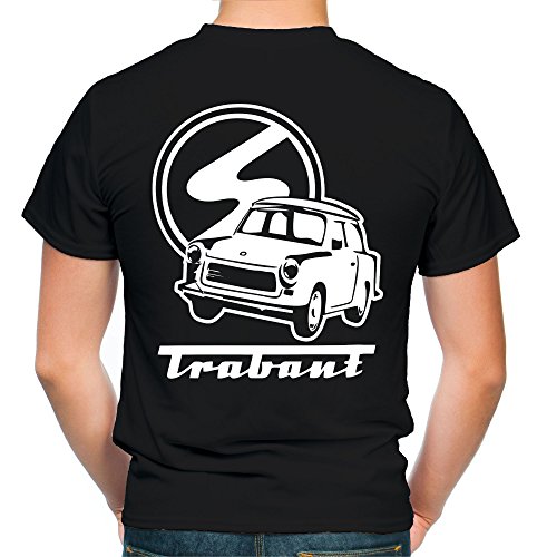 Trabant Männer und Herren T-Shirt | DDR Osten Simson Wartburg Trabi Geschenk | M2 FB (3XL, Schwarz)