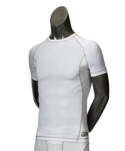 GM Kinder Teknik Base Layer Short Sleeve Shirts S weiß/Silber