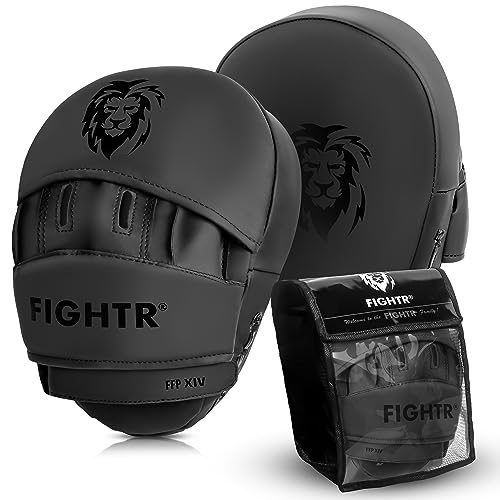 FIGHTR® Premium Pratzen mit idealer Polsterung und Stabilität (All Black)