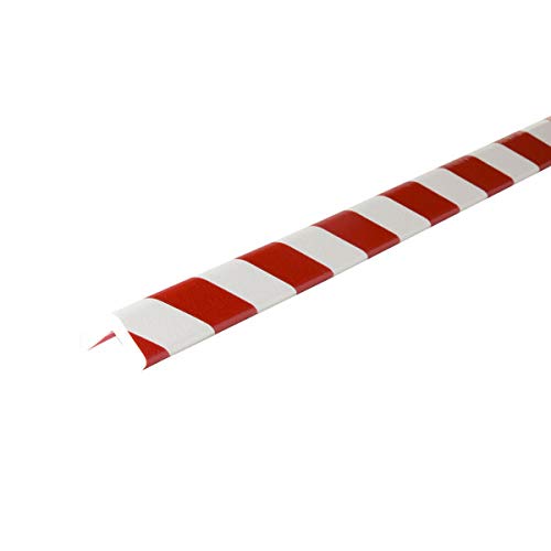 Betriebsausstattung24® Eckschutzprofil Typ H | rot/weiß | selbstklebend | Länge: 1,0 m