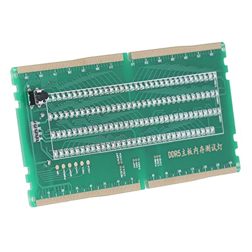 Mainboard Memory Slot Tester Card, DDR5 RAM Desktop PC Memory Slot Tester Board Mit LED Licht für Die Wartung Aller Motherboards Mit DDR5 Schnittstellen