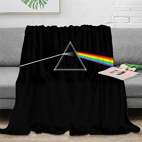 Flauschiger Flanell-Überwurf 3D-Plüschdecken Im Pink Floyd-Stil Luxuriöse Superweiche Warme Und Gemütliche Überwürfe Modernes Design Fleecedecke Sofa- Und Bettdecken 150X200CM