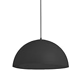 Hängelampe Schwarz Pendelleuchte Modern minimalistisch Hängelleuchte Fassung E27 Lampenschirm Modern Metall schwarz 40cm