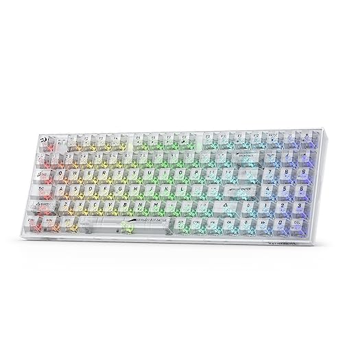 Redragon K658 PRO SE 90% 3-Modus-Wireless-RGB-Gaming-Tastatur, 94 Tasten Mechanische Tastatur, vollständiges Ziffernfeld, durchscheinender benutzerdefinierter Schalter