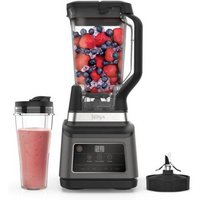 Ninja 2-in-1 Standmixer mit Auto-iQ (BN750EU), 1200 W, 2.1 Liter, 3 Geschwindigkeiten, schwarz/silber