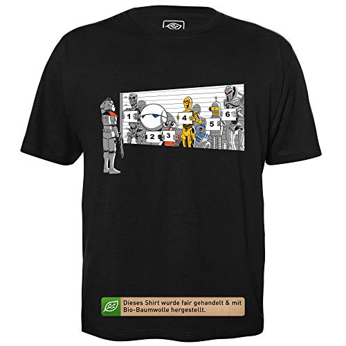 These Are not The Droids You Are Looking for - Herren T-Shirt für Geeks mit Spruch Motiv aus Bio-Baumwolle Kurzarm Rundhals Ausschnitt, Größe XXL