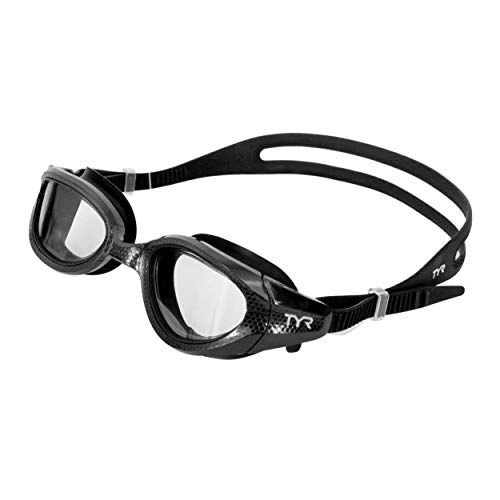 TYR Unisex-Adult Special Ops 3.0 Non-Polarized Fit Swimming Goggles (Smoke, Black) Safety Glasses