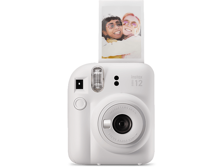 FUJIFILM INSTAX mini 12 Travel Set Sofortbildkamera, Clay White