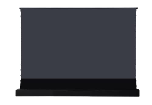 HiViLux® Boden Tension Motor CLR/ALR Leinwand für UST-Beamer:HiViPrism Cinema HDR Hochkontrast/8K/4K/3D (16:9 100Zoll 221x124cm Schwarz)