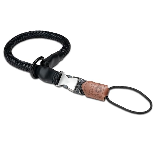 C-Rope Kamera Handschlaufe LOOP aus recyceltem Kletter-Seil mit Schnellverschluss (handgefertigt made in Germany), 42cm, Schwarz