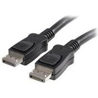 StarTech.com DisplayPort Kabel mit Verriegelung (Stecker/Stecker) - DP 4k Kabel - DisplayPort-Kabel - DisplayPort (M) - DisplayPort (M) - 3,0m - geformt, verriegelt - Schwarz (DISPL3M)