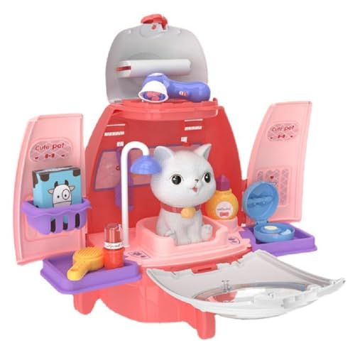 Set Mit 18 Stück Haustier Rucksack Für Mädchen Vorgetäuschtes Spielzeug Für Kleinkinder Alter Von 2–4 Jahren