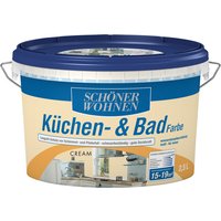 SCHÖNER WOHNEN FARBE Feuchtraumfarbe »Küche/Badfarbe, cream«, 2,5 l