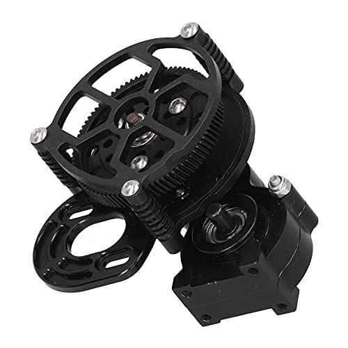 Dilwe RC-Getriebe, RC-Metall-Mittelgetriebe-Getriebe mit Getriebe Kompatibel mit SCX10 90046/90047/90016/90021(schwarz)