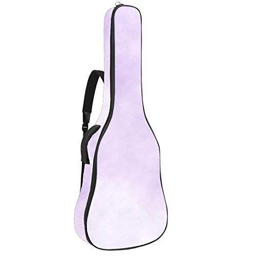 Gitarrentasche mit Reißverschluss, wasserdicht, weich, für Bassgitarre, Akustik- und klassische Folk-Gitarre, Violett