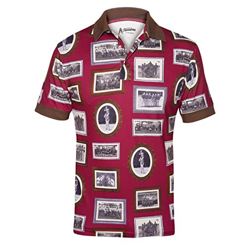 Royal & Awesome Golf-Polo-Shirts für Herren, Golf-Oberteile für Männer, Golf-Shirts für Herren, Golf-Shirts, Herren-Golf-Polo-Shirts, Gerahmt, XXL