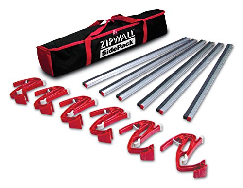 Zipwall SDPK Sidepack-Aufbau-Set für Staubbarrieren