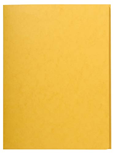 Exacompta 56404E Packung mit 25 Aktenmappen (aus Manilakarton 390g/qm, robust und praktisch, 24 x 32 cm, für DIN A4) 25er Pack gelb