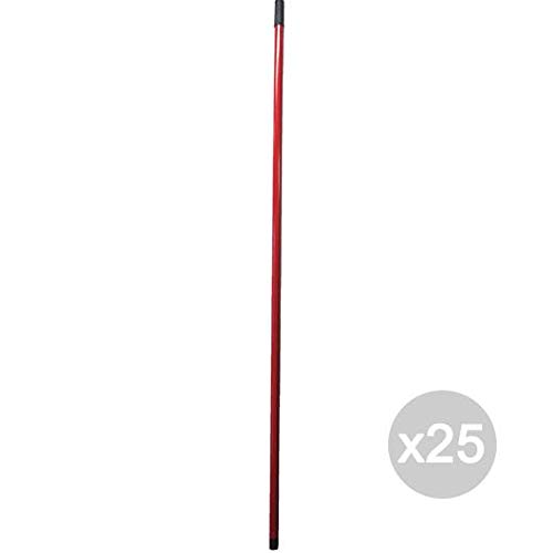 Glooke Selected Set 25 Stiel 130 Metall rot lackiert Besen Z Reinigungswerkzeug für Haus, Mehrfarbig, Einheitsgröße