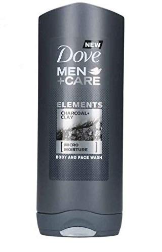 DOVE Duschgel Men + Care "Elements Charcoal + Clay" - 6er Pack (6 x 400ml)