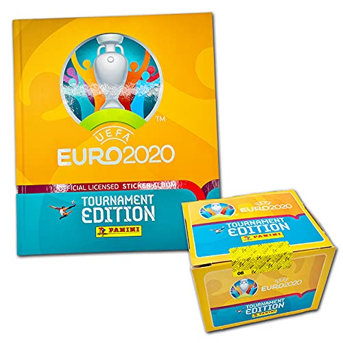 Panini UEFA Euro 2020™ Tournament Edition - Offizielle Stickerkollektion - Hardcover-Bundle (HardcoverAlbum+100 Tüten)