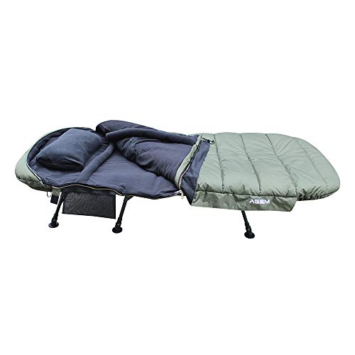 AGEM Schlafsack Sommer Erwachsene 3-4 Jahreszeiten Schlafsäcke Camping Sleeping Bag 225x100cm 4kg (Winter)