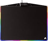 Corsair MM800C Polaris RGB Gaming Mauspad (Medium, RGB 15 Zonen Beleuchtung, Stoffoberfläche) schwarz