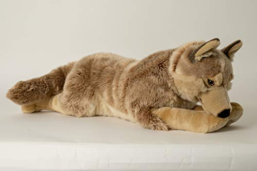 Trigon Stofftier Wolf Jumbo 71 cm, Kuscheltier Plüschtier, Wölfe, Waldtier, Deko