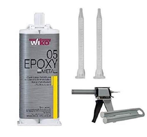 Wiko 2-K Epoxy Metallkleber 5, 50 ml Doppelkartusche EPOM.K50 SET