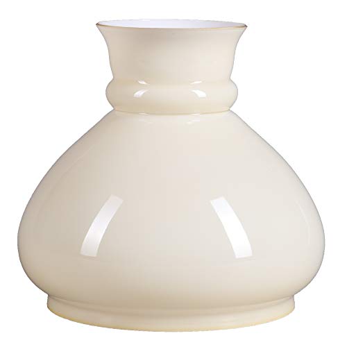 Petroleumglas Lampenglas Ersatzglas Leuchtenlas Opalglas Lampenschirm Glas Ø 145mm - Höhe 165mm Beige