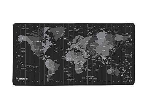 NATEC Office Mouse Pad - Time Zone Map 800 X 400