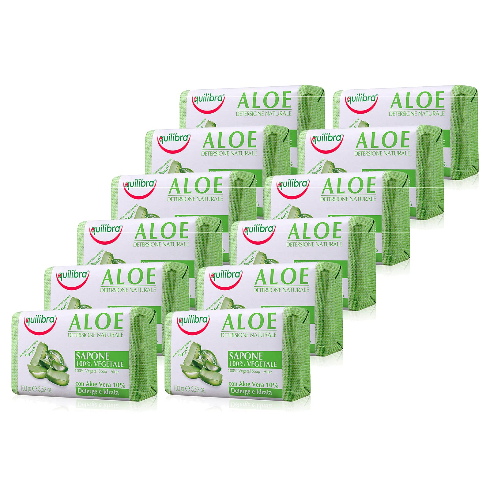 Equilibra Set, 12x Aloe Seife je 100 gr, Preis/100ml: 1.4125 EUR