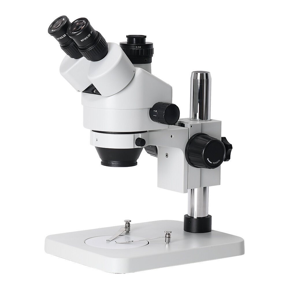 HAYEAR 7045 Simulfokales Trinokular-Stereomikroskop, 3,5–50 x Stereo-Digital-Industrie-Mikroskop, Videokamera für Lötrep