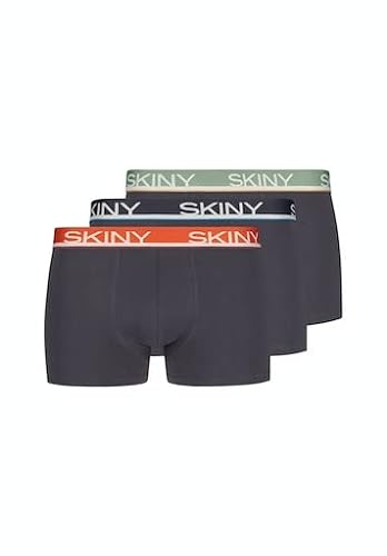 Skiny Herren Cotton Multipack 086840 Boxershorts, Home Selection, S (3er Pack)