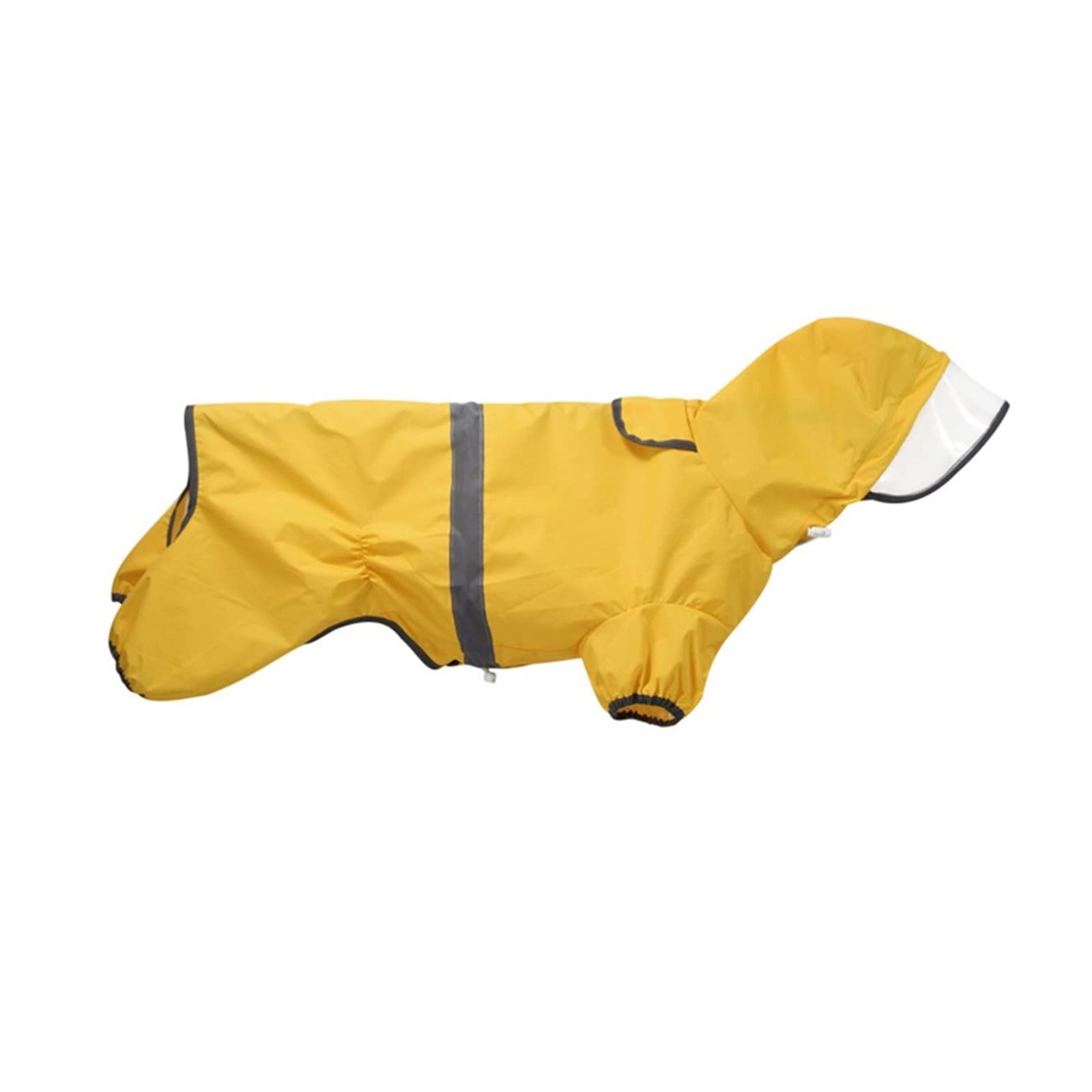 Regenmantel für Hunde, Leichtes Gewicht Tragbar Haustier-Regenjacke Wasserdicht Verstellbar Reflektierende Sicherheit Haustier-Poncho für kleine Hunde (Farbe : Gelb, Größe : XL)