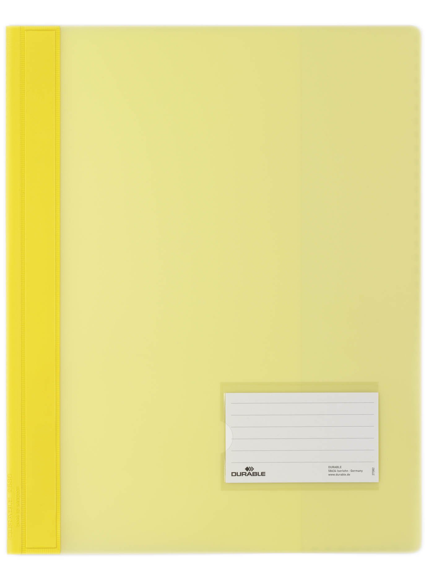Durable Schnellhefter, überbreit, gelb, 25er Packung, 268004