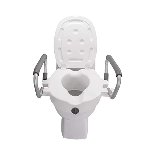 Antar AT51205 Toilettensitzerhöhung mit Abdeckung und Armlehne, 5800 g