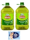 2er-Pack Basso Olio di Sansa di Oliva Oliventresteröl Tresteröl,Speiseöl 5Lt PET + 1er-Pack Kostenlos Felce Azzurra Talkumpuder, 100g-Beutel