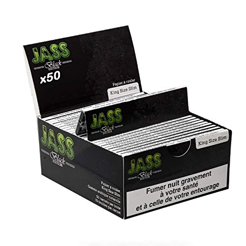 Box Jass KS slim premium Papers 110x44 mm (50x32) ultra dünne Longpapers schmal Zigarettenpapier
