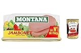 12x Montana Jambonet Pate Rind und Schweine patè di carne bovina e suina 200g + Italian Gourmet polpa 400g