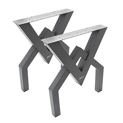Bentatec 2 x Design Tischgestell Mucki Tischbeine DIY
