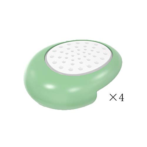 AnSafe Tischkantenschutz, Möbel Umschlingungswinkel Sicherheit Schutz Kieselgel Weich (3 Farben, 4 Packungen) (Color : Green)