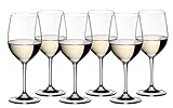 RIEDEL Weißweinglas-Set, Vorteilsset, 8-teilig, für Weißweine wie Chardonnay und Viognier, 350 ml, Kristallglas, Vinum, 7416/05