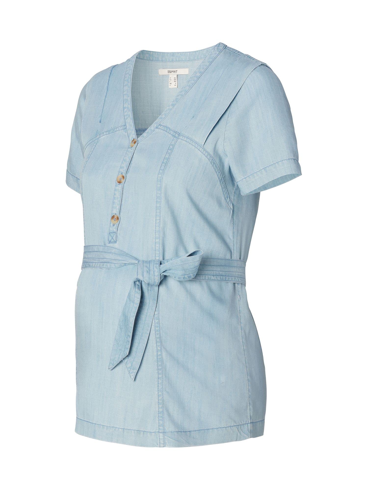 ESPRIT Damen Blouse Nursing Short Sleeve Bluse, Lightwash-950, 36