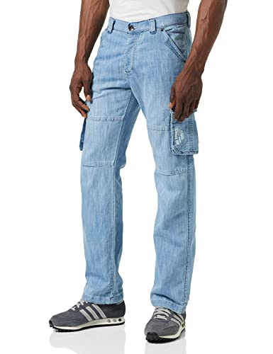 Enzo Herren Ez08 Loose Fit Jeans, Blau (Mid Stonewash MSW), 28W / 30L