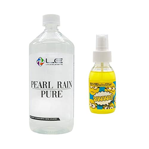 LIQUID ELEMENTS Pearl Rain Pure Shampoo 1 L + Smellow Banane Innenraumduft