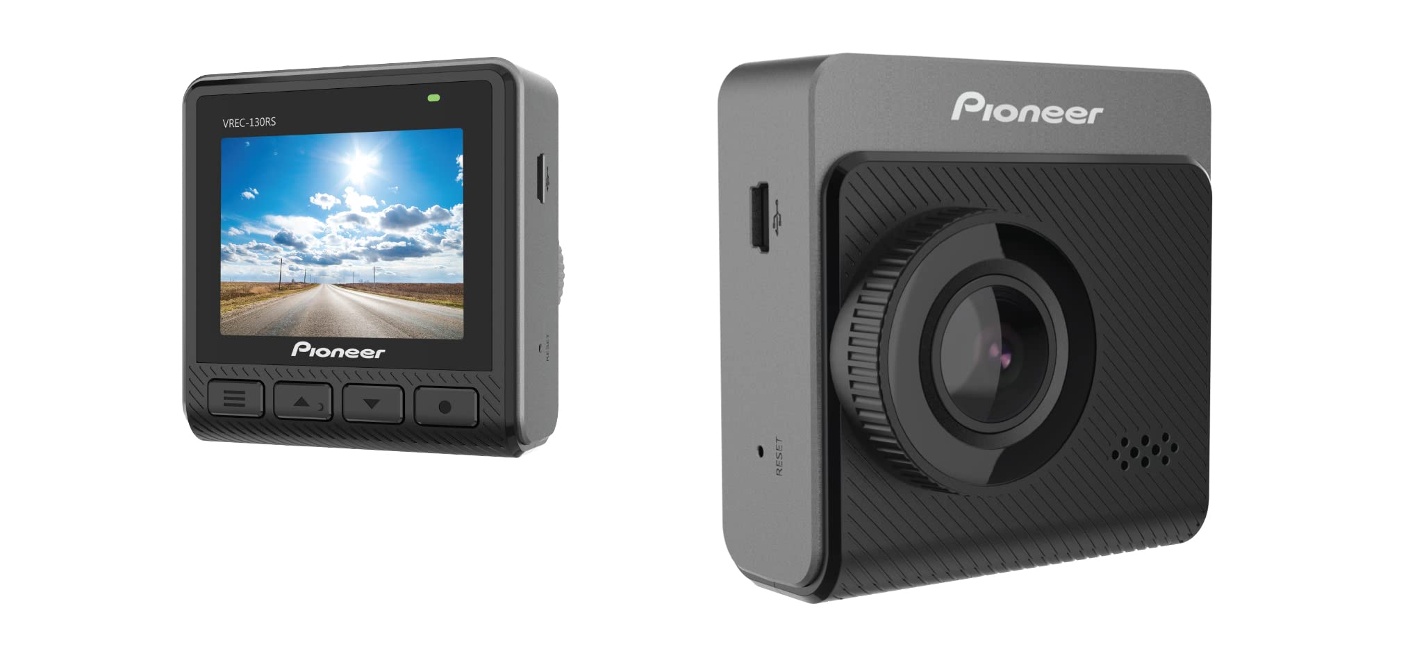 Pioneer VREC-130RS Dashcam: Frontkamera mit Full HD 1920 x 1080p Aufzeichnung, 132° Weitwinkel, 2“ Farbdisplay, integriertes Mikrofon