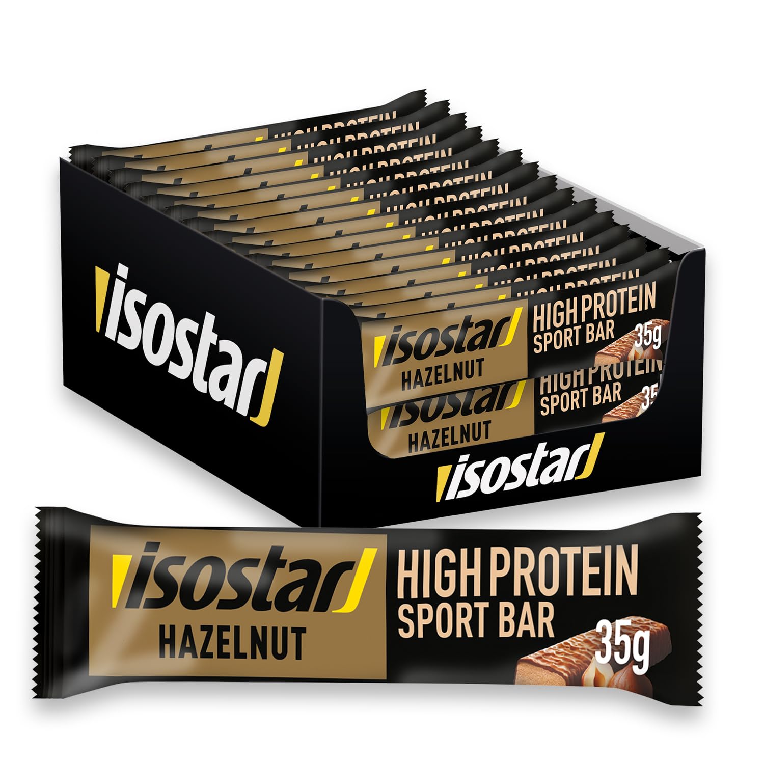 Isostar High Protein Eiweissriegel 30x Riegel 35g Haselnuss