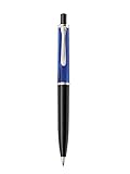 Pelikan Kugelschreiber Classic 205, Blau-Marmoriert, hochwertiger Druckkugelschreiber im Geschenk-Etui, 801997